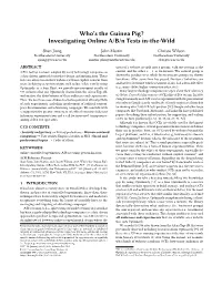 Who's the Guinea Pig? Investigating Online A/B/N Tests In-The-Wild