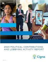 2020 Political Contributions and Lobbying Activity Report