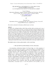73 the Archetypal Hypothesis of Cg Jung and W. Pauli And