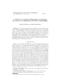 An Overview of Definitions and Their Relationships