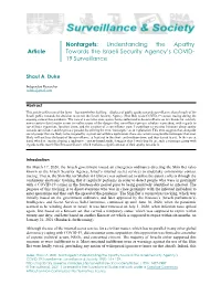 Article Nontargets: Understanding the Apathy Towards the Israeli Security