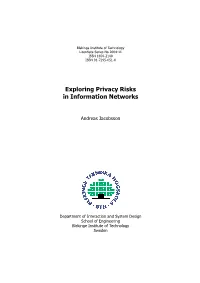 Exploring Privacy Risks in Information Networks
