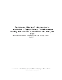 Exploring the Molecular Pathophysiological Mechanisms In