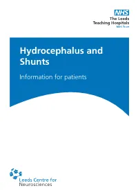 Hydrocephalus and Shunts