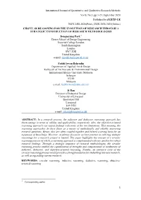 International Journal of Quantitative and Qualitative Research Methods