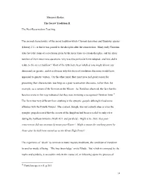 Margaret Barker the Secret Tradition II the Post-Resurrection Teaching