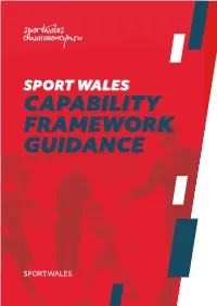 Sport Waleswales Capability Framework Guidance