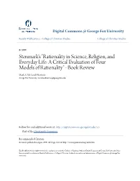 Stenmark's "Rationality in Science, Religion, and Everyday Life: a Critical Evaluation of Four Models of Rationality" - Book Review Mark S