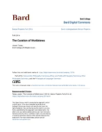 The Curation of Worldviews