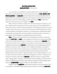 1 How Verbs and Clauses Work (Updated 9/1/2020) Felicia Jean Steele in Our Introduction, I Wrote About the Nine Parts of Speech