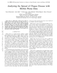 Analyzing the Spread of Chagas Disease with Mobile Phone Data