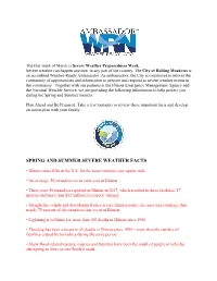 Spring and Summer Severe Weather Facts