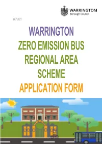 Zero Emission Bus Regional Area Scheme Application Form