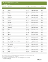 Customer Product List
