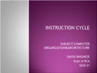 Instruction Cycle