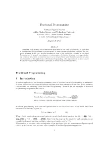 Fractional Programming