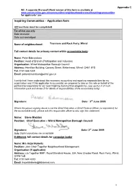 Inspiring Communities – Application Form