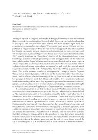 The Existential Moment: Rereading Dōgen’S Theory of Time