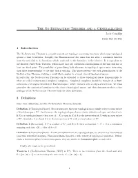 The No Retraction Theorem and a Generalization Jack Coughlin