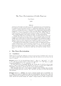 The Trace Factorisation of Stable Functors