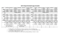 2020 CSW Basketball Handbook