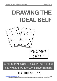 Drawing the Ideal Self Prompt Sheet