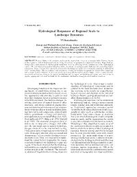 Hydrological Responses at Regional Scale to Landscape Dynamics