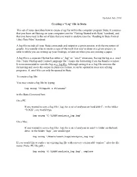 “Log” File in Stata
