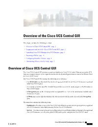 Overview of the Cisco UCS Central GUI