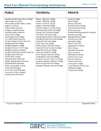 Participating Colleges and Universities