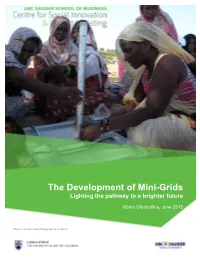 The Development of Mini-Grids Lighting the Pathway to a Brighter Future