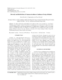 Diversity and Distribution of Common Ascidians of Andaman Group of Islands