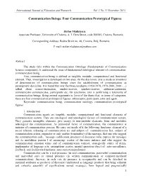 Four Communication Prototypical Figures