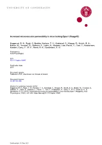 Increased Microvascular Permeability in Mice Lacking Epac1 (Rapgef3)
