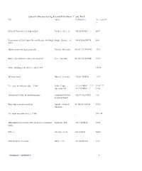 Library Collection Having Record ID Between '1' and '4618' Title Author Callnumber Accessionn O