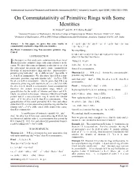 On Commutatativity of Primitive Rings with Some Identities B