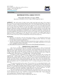 Representing Objectivity