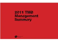 2011 Tmb Management Summary Index
