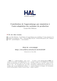 Contribution De L'apprentissage Par Simulation À L'auto-Adaptation Des