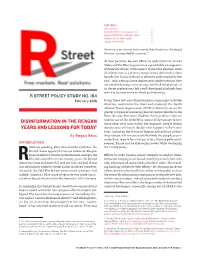 Disinformation in the Reagan Years and Lessons For
