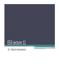 ES3 Lecture 11 Qt + Maemo Development Maemo