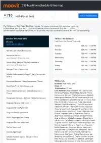 780 Bus Time Schedule & Line Route