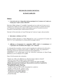 Ordre Du Jour