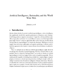 Artificial Intelligence, Rationality, and the World Wide