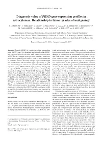 Diagnostic Value of PRND Gene Expression Profiles in Astrocytomas: Relationship to Tumor Grades of Malignancy