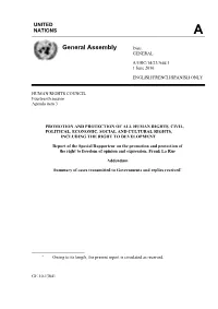 General Assembly Distr