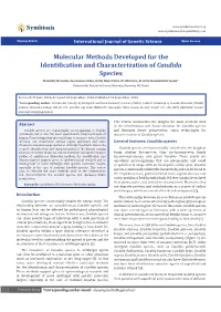 Molecular Methods Developed for the Identification and Characterization