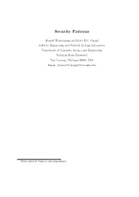Security Patterns