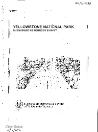 Yellowstone National Park, Submerged Resources Survey