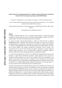 1 Dipolar Interaction and Demagnetizing Effects In